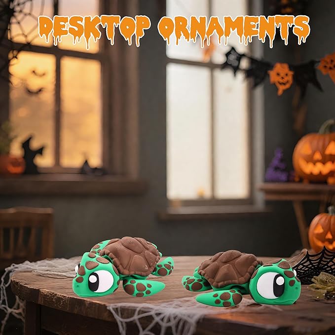 5.3 inches 3D Printed Animal Figurines, Articulated Fidget Toys, Flexible Zoo Themed Desk Decor, Gifts, Office Display, Collectible Miniature Animals for Boys and Girls