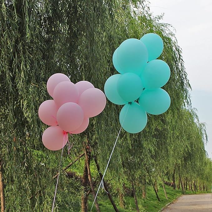 5 inch Teal Balloons, 100 pcs Mini Teal Blue Birthday Balloons for Party Decorations (Teal)