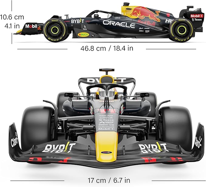 Voltz Toys Authentic Licensed 1:12 F1 RedBull Rb18 Remote Control Car - F1 Collection RC car Series for Kids and Adults - 2.4GHz RC Car for Gift (1:12 RedBull Rb18(NO.11))