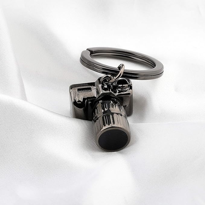 FUSTMW Photographer Gift Camera Keychain Photography Gift Black Camera Charm Jewelry Gifts For Photographer Lovers