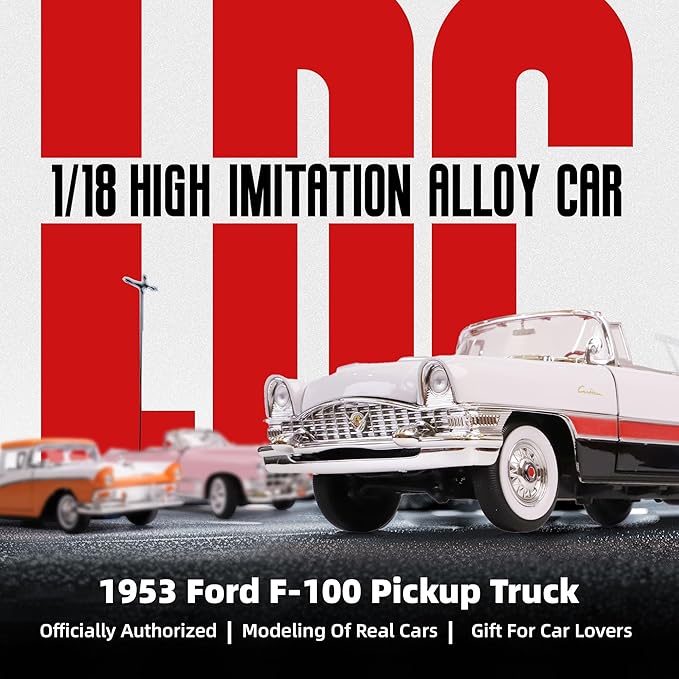 1955 Packard 1/18 Scale Die-Cast Metal Model Alloy Toy Cars with Display Case, with Opening Doors, for Kids Men and Teens Dad 14+ Year