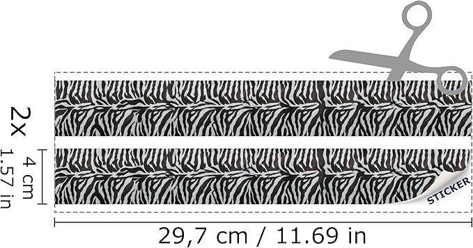 Self-Adhesive Carpet with Real Textile Structure for Dollhouses Scale 1:12 (Zebra Pattern)