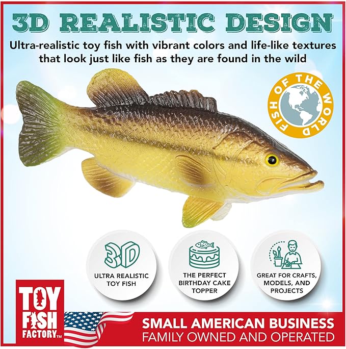Toy Fish Set American Angler Collection and River Monster Collection (American Angler Collection)