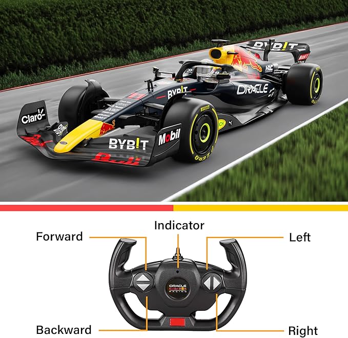 Voltz Toys Authentic Licensed 1:12 F1 RedBull Rb18 Remote Control Car - F1 Collection RC car Series for Kids and Adults - 2.4GHz RC Car for Gift (1:12 RedBull Rb18(NO.11))
