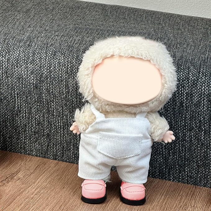 Compatible with Labubu Doll Shoes for 17cm Doll,Shoes Used for Labubu Accessories(A-Pink)