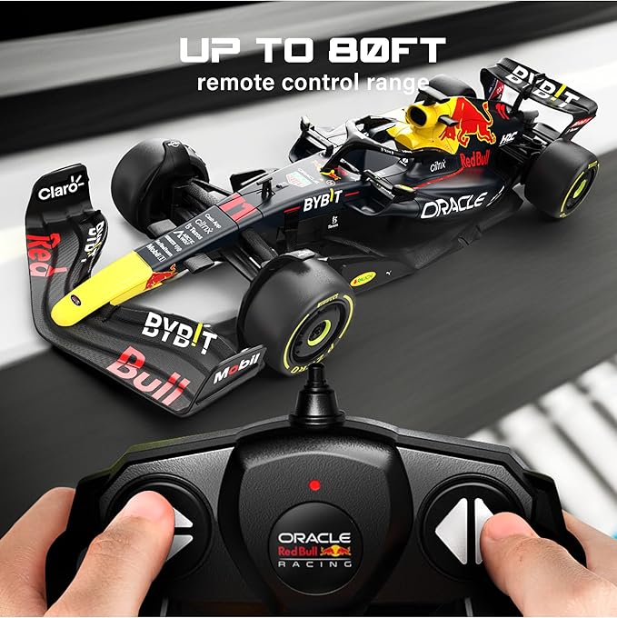 Voltz Toys Authentic Licensed 1:18 F1 RedBull Rb18 Car Remote Control Car - F1 Collection RC car Series for Kids and Adults - 2.4GHz RC Car for Gift (1:18 RedBull Rb18(NO.11))