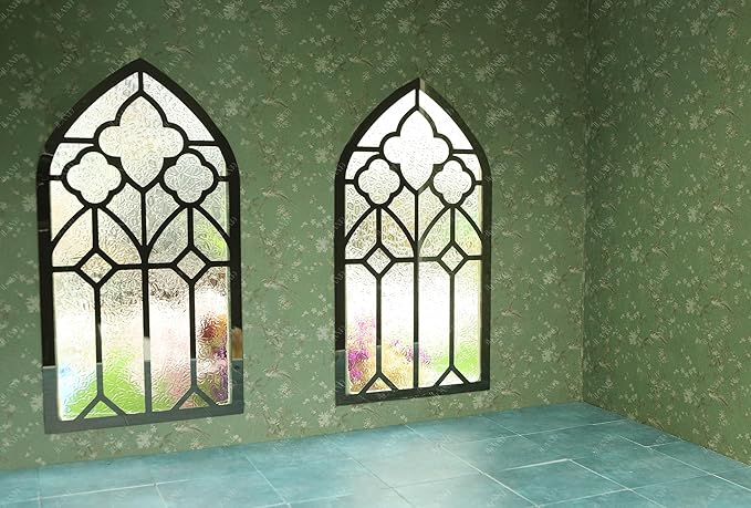 iLAND Dollhouse Wallpaper, Nice 1/12 Scale Accessories & 1/6 Scale Accessories for DIY Dollhouse Décor, 39 * 15.7 inch Beautiful Doll House Wall Paper w/Harmonious Proportions & Realistic Touch