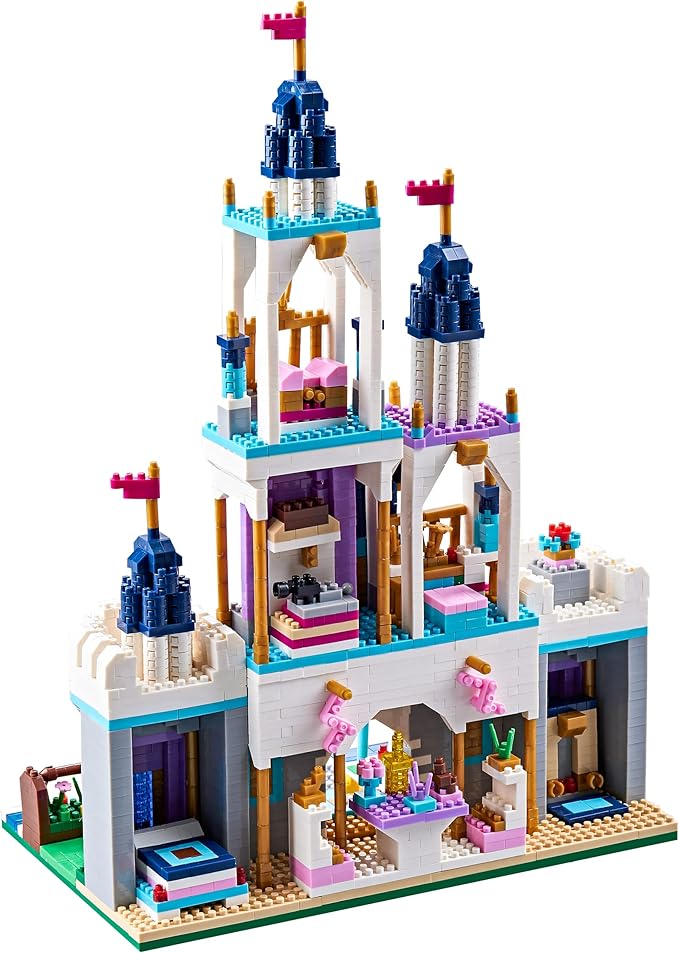 Kadablk Architecture Micro Blocks Building Castle Sets,2800+ PCS, Mini Bricks Building Blocks for Adults and Teens，Dream Castle