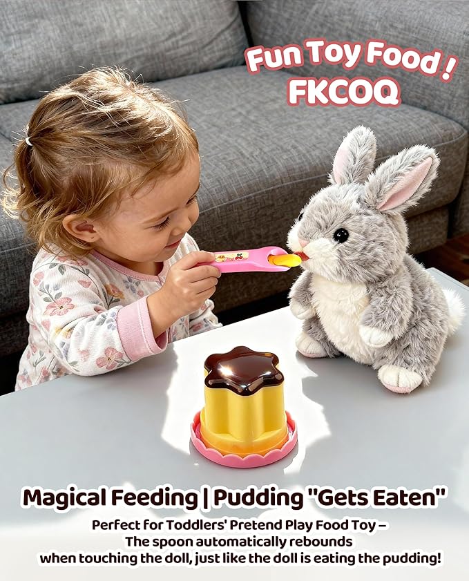 Food Toys Pudding Feeding Toys Doll Toy Foods Set for Toddlers 3 4 5 6 Pudding Toy with Spoon Perfect for Doll Role Play for 3 4 5 6 7 Year Old Girls with Spoon（1 Pieces）