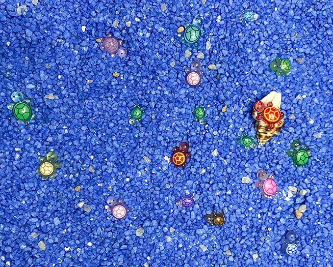 150PCS Mini Turtles Family Figurines Luminous Tiny Resin Animals Tiny Turtles for Dollhouse Fairy Garden Micro Moss Landscape Home Decor, 3 Sizes and 10 Colors (3 Sizes Turtles)