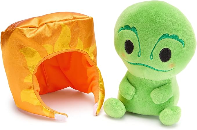 Disney Store Official Mini Mix-Its Plushies – Pascal - Cute Stuffed Animals - Mix & Match Detachable Hats - Hook and Loop Strap - Plush Toys for Kids and Collectors, 7 Inch