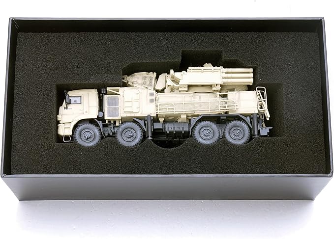 Panzerkampf | 1:72 Scale Model Military Diecast | Pantsir-S1 air Defense System Sand Color Scheme,Syrian Goverment Force | Model 12217PB