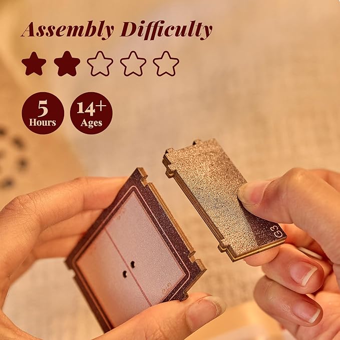 BenBen DIY Miniature House Kit, Cake Shop Model Craft Kits, Furniture, Mini Doll House Building Kit for Adults, Teens, Tiny Dollhouse Diorama for Stress Relief, Home Décor