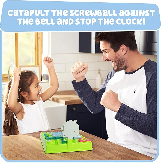 TOMY Bluey Screwball Scramble Marble Maze - Beat-The-Clock Obstacle Course & Marble Run - Skill & Dexterity Challenge - 1–4 Players - Ages 5+