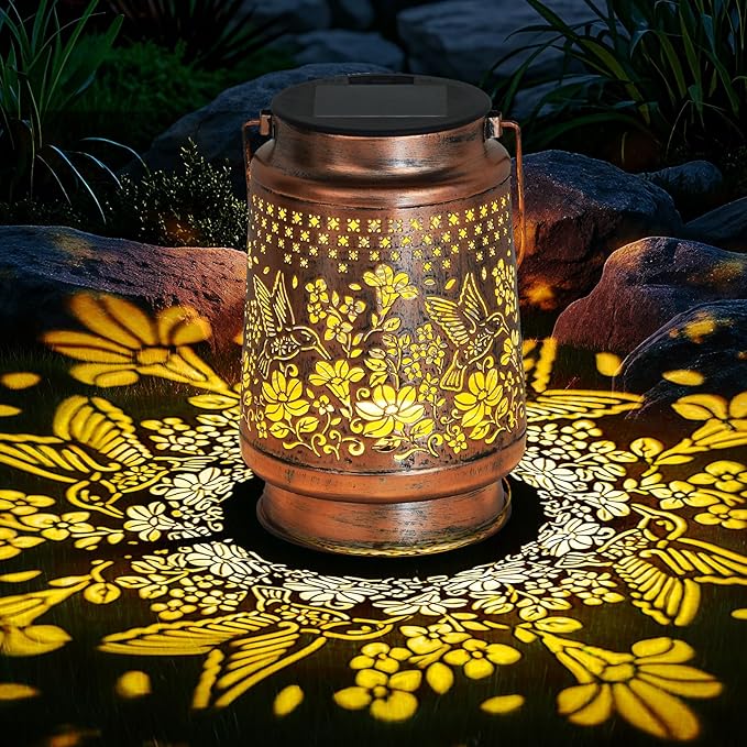 Christmas Gifts for Women, Solar Lantern Outdoor Waterproof Decorations Garden Decor, Christmas Birthday Gifts for Women, Mom, Grandma Decorative Garden, Yard, Patio, Lawn, Balcony Porch - Hummingbird