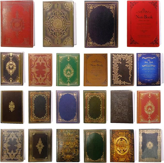 110 Pcs 1: 12 Scale Miniatures Dollhouse Books Mini Dollhouse Books Model Miniature Dollhouse Accessories Decoration for DIY Projects Dollhouse Boys Girls Toy Supplies