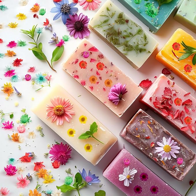 560 PCS Small Dried Flowers for Crafts - Mini Dried Flowers for Resin, Tiny Natural Real Dried Pressed Flowers Bulk for DIY Jewelry Earrings Epoxy Molds, Candles Soap Making
