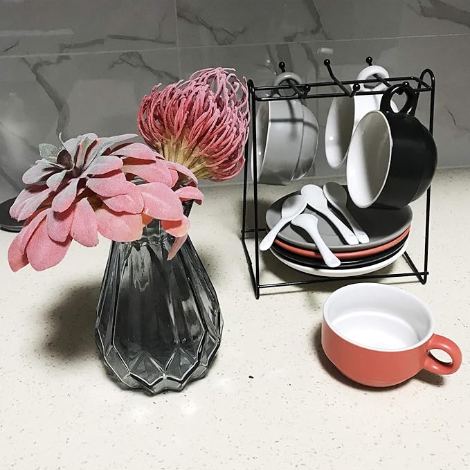 Cayway 15 PCS Artificial Succulent Plants, Red Fake Succulent, Unpotted Faux Succulent Assortment in Flocked Purpl in Different Type for Birthday Home Decor Indoor Wall Garden DIY