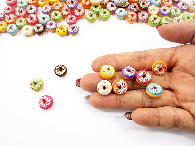 10 Sprinkle Donut Bakery Dollhouse Miniatures Food 3611