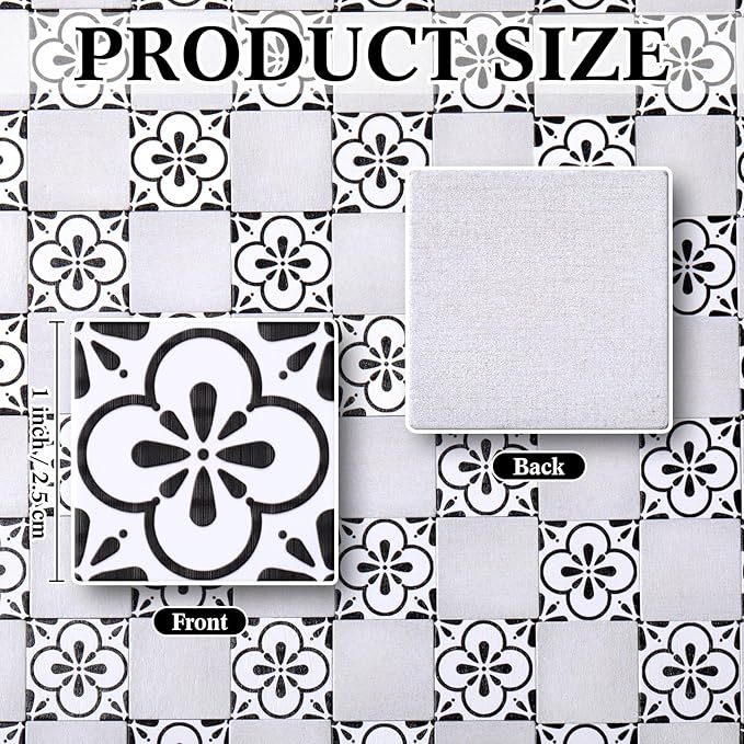 ShinyRelief 120 Pcs Dollhouse Floor Tiles Dollhouse Flooring 1 12 Scale 1 6 Scale Doll House Wallpaper Peel and Stick Miniature Bricks Carpet Double Sided Floor Tile (Floral Marble)