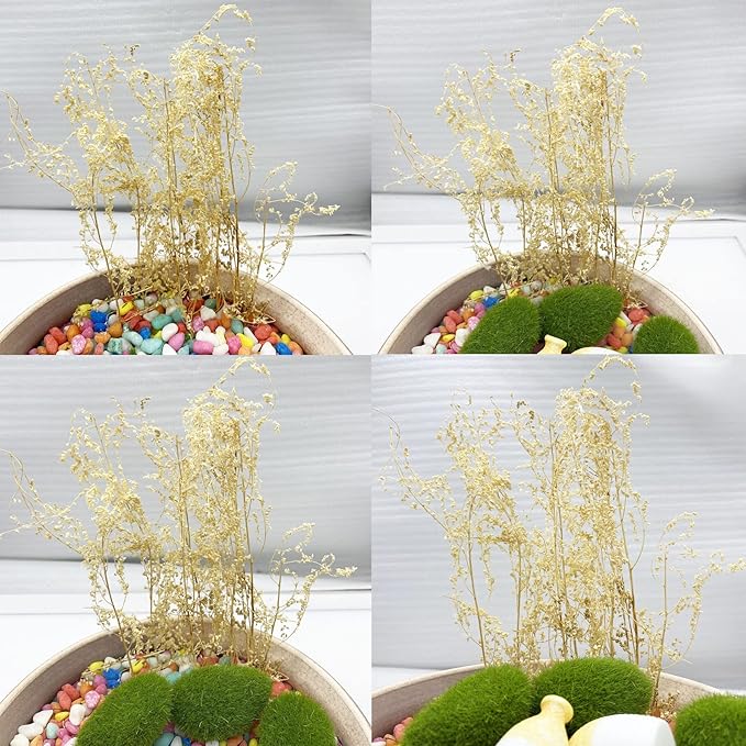 Cayway Static Grass Tuft Miniature Shrubs Model Bushes Long Shrub Vegetation Groups for DIY Model Train Landscape Railroad Scenery, White