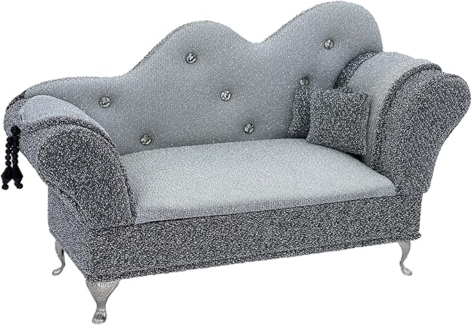 Yikko 1/6 Sofa Cushions for Dollhouse Living Room or Bedroom Decor, 12inch Dolls Accessories, Furniture for Blythe-Doll, Gift for Women Jewelry Box(A57-391)