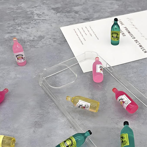 18-Piece Miniature Beverage Bottles Set – Realistic Beer & Soda Bottles, 1:12 Scale Dollhouse Drink Accessories for Tabletop Décor, DIY Crafts, and Mini Bar Decorations