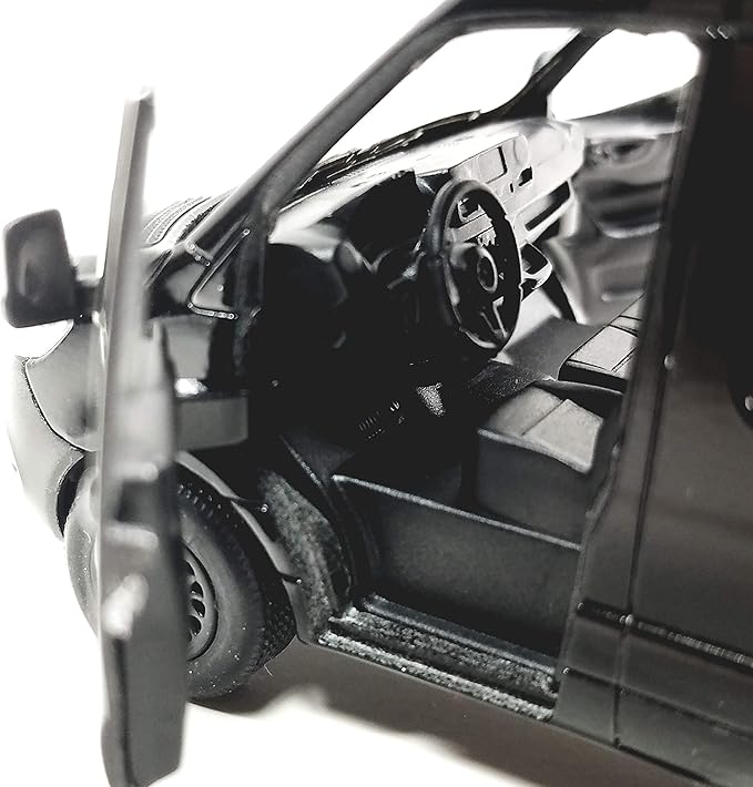 KiNSMART - Mercedes-Benz Sprinter Cargo Van 1:48 O Scale 5" Die Cast Metal Model Toy Van, Pull-Back Action (Black)