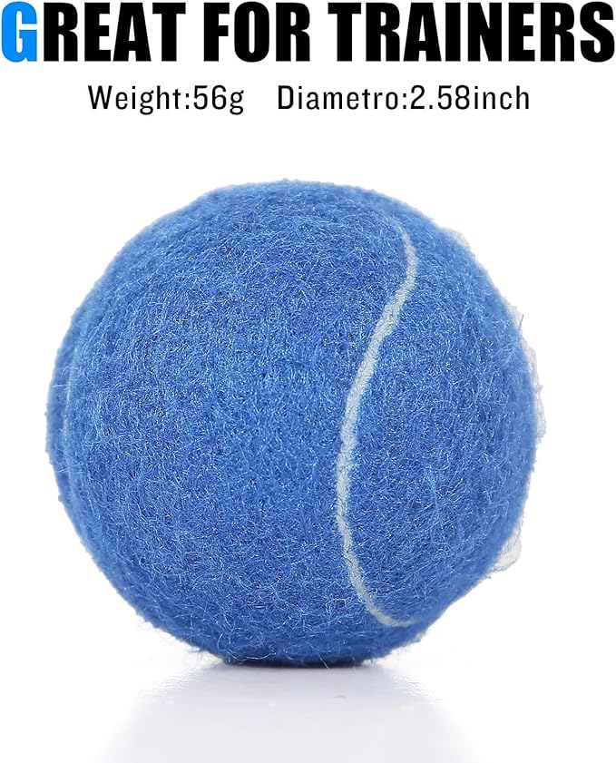 MRYCZ FYRHD 60 Pack Tennis Balls, Training Tennis Balls, Pet Dog Playing Balls, Practice Tennis Balls with Mesh Bag for Transport and Beginner Training