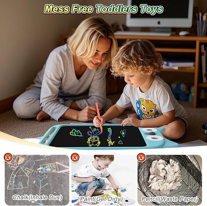CHAFEGY 10 Inch LCD Writing Tablet, Erasable Doodle Board Toy, Cute Owl Drawing Pad for Kids Ages 2-6 - Educational Christmas Birthday Gift (Owl)