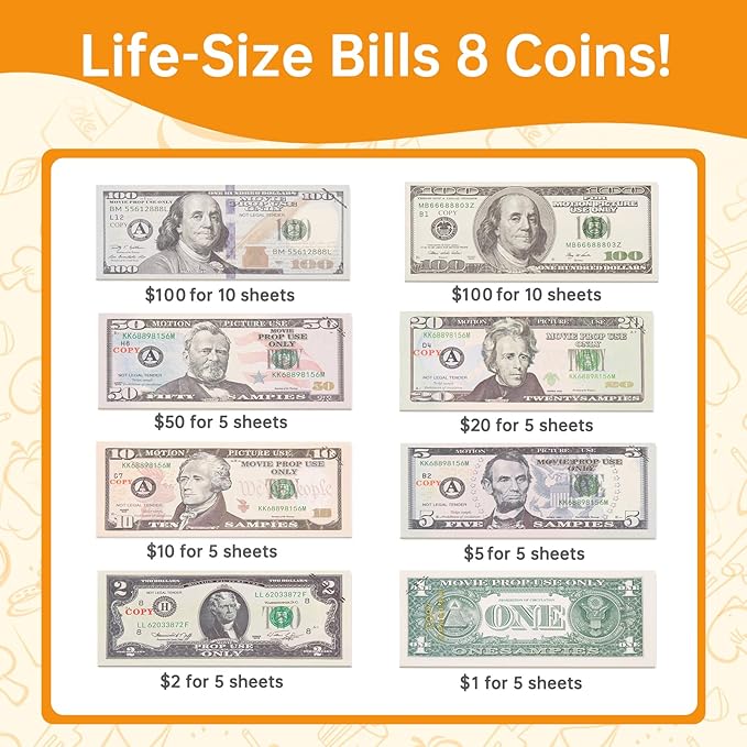 240Pcs Kids Mini Play Kitchen Accessories, Play Pans, Pots, Cookware with Desserts, Cuttable Veggies & BBQ Set & Storage Basket, Prop Money, Learning Gift for Child，Toddlers, Child, Pink