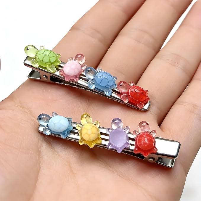 100Pcs Resin Turtle Moulds Set, Mini Animals for DIY Crafts, Dollhouse Miniatures, Garden Decor