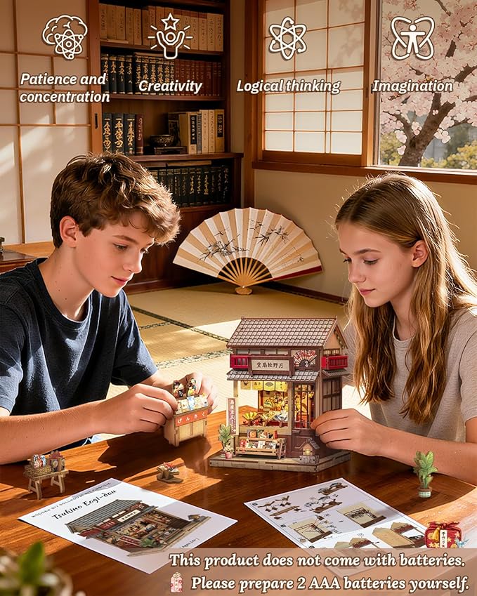 Book Nook Kit, DIY Miniature House Kits for Adult and Teens, Dollhouse Tiny Booknook Garden House Bookshelf, DIY Craft Gifts for Family and Friends