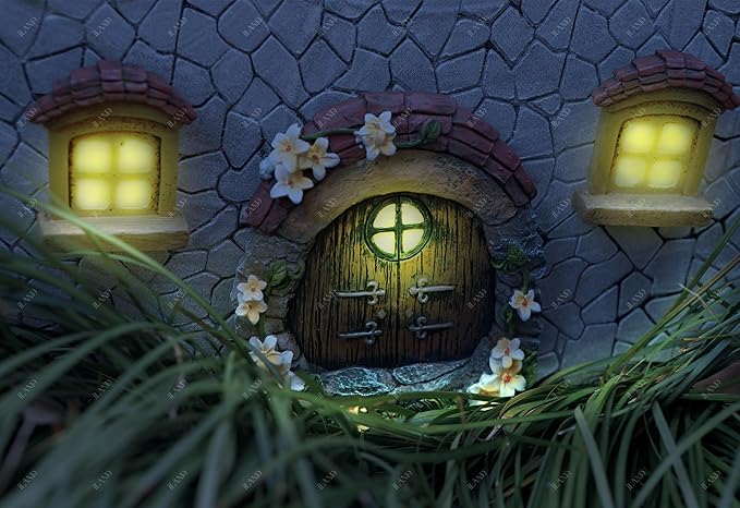 iLAND Dollhouse Accessories Miniature Brick Wall 3D Stones ＆ Flooring DIY Kits, Dollhouse Brick Molding for Flooring Diorama