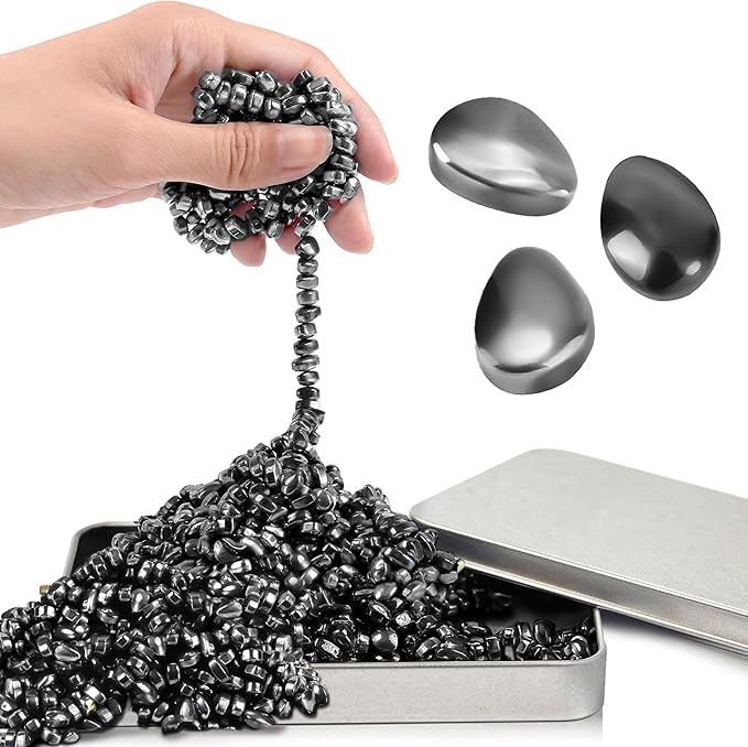 Valentines Day Gifts for Him Teen Boy, 300pc Magnetic Fidget Toy for Adult Men Sensory Autism ADHD Office Desk Stress Anxiety Magnet Beads Balls Stones Cool Gadget for Teen Girl Easter Basket Stuffer
