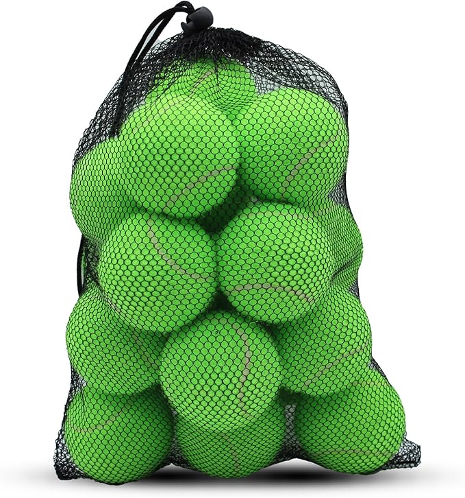 SHYUJAJIE Tennis Balls, 20 Pack Training Tennis Balls,High Elasticity Practice Tennis for Beginner, Exercise Playing Balls for Pet Dog