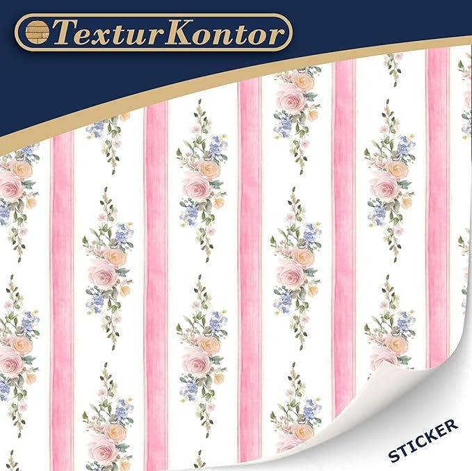 3 Sheets Self-Adhesive Wallpaper for Dollhouses Scale 1:12 Modern Wallpaper Art Deco Wallpaper Artdeco Wallpaper (Flower Bouquet)