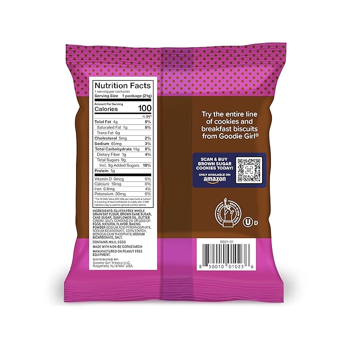 Goodie Girl Snack Pack Variety Bundle (48 Count) | Brown Sugar Oat Flour Cookies and Magical Animal Crackers | Gluten Free | Peanut Free