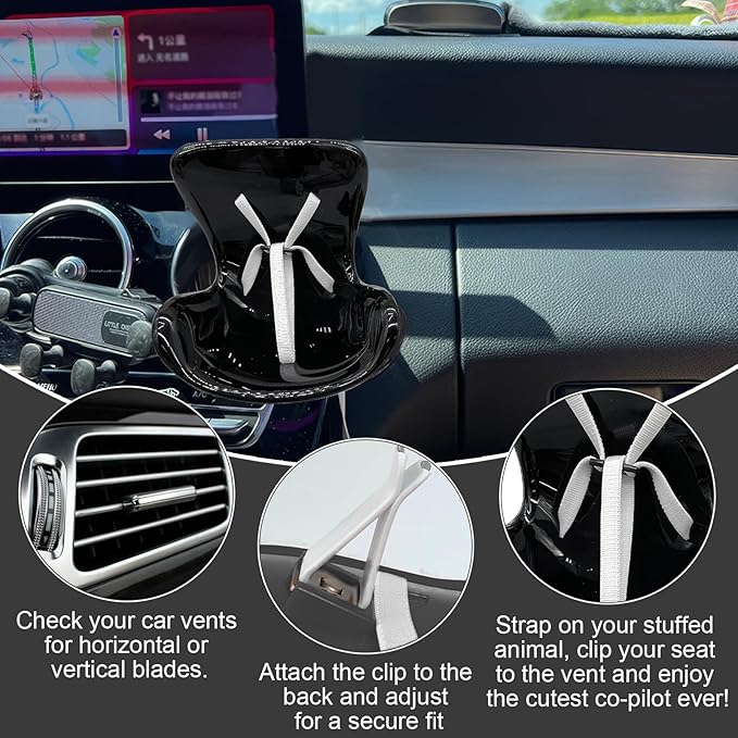 Mini Sofa Display Stand for Dolls,Secure Car Vent Clip Mount for 10-17cm Figures,Premium Collectible for Accessories, for Car Decoration Lovers