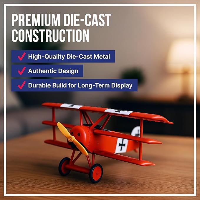 Daron Worldwide Trading Fokker DR.I 1:63 Red Baron Vehicle