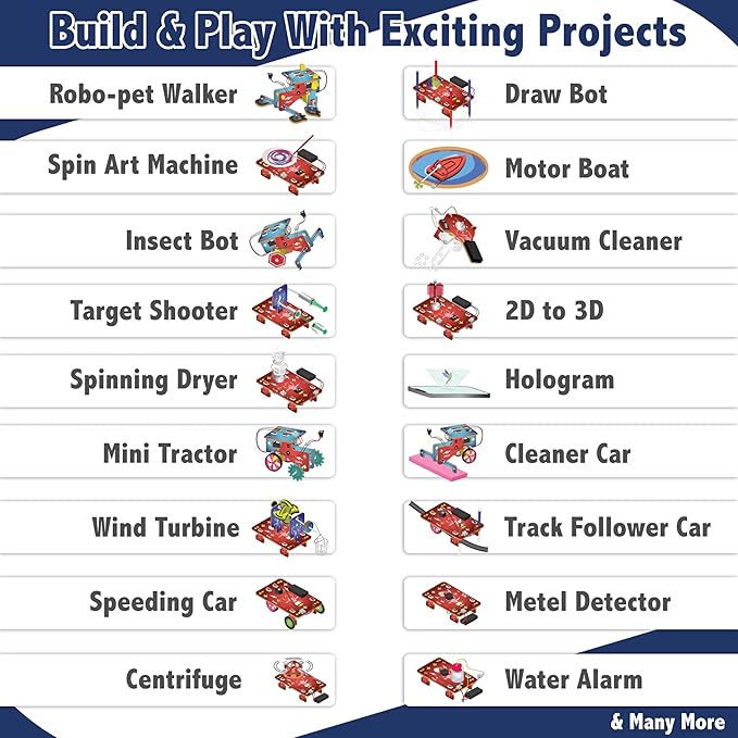 Butterfly EduFields 70+ Jumbo STEM Projects Kit for Kids Age 12-14 | Engineering & STEM Robotic Kits for 8-12 Year Olds | Electronics Circuits | Best Birthday Gift for Kids Age 12-14