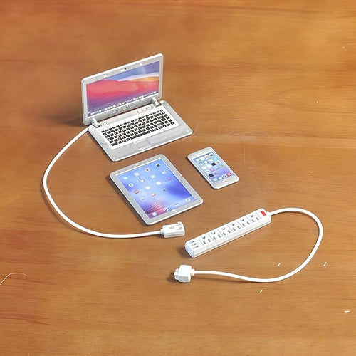 1:6 Scale Dollhouse Accessories - 4 Colors Miniature Digital Set: Metal Smartphone, Tablet, Laptop & Desktop USB Socket - 1:12 Scale Miniature Collectibles Gift (Silvery)