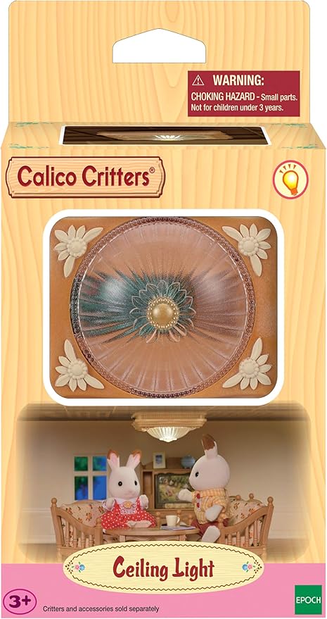 Calico Critters Ceiling Light - Dollhouse Accessory - Brighten up Your Calico Critters Home!