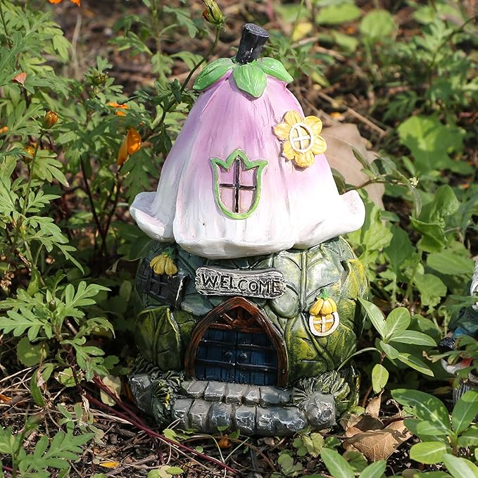 BangBangDa Miniature Fairy Garden Accessories - Fairies Gnome Figurines Statue Set Indoor Outdoor Garden Decoration Birthday Gardening Gifts for Girl Boy Mother Girlfriend