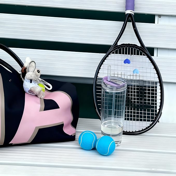 QF ENTHUSY Pink Tennis Balls, 3 Pack Colored Tennis, Suitable for Beginner, Training, Matches & Practice Sessions