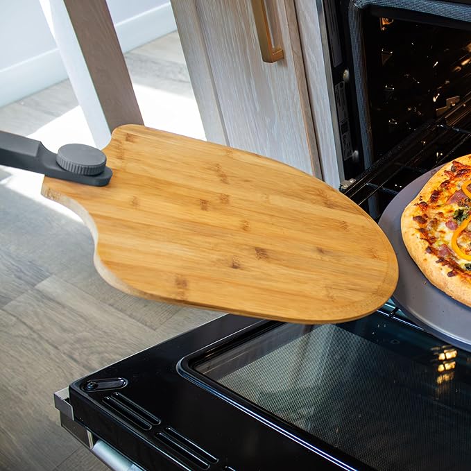 Old Stone Bamboo Foldable Paddle Pizza Peel, 14x16-Inch