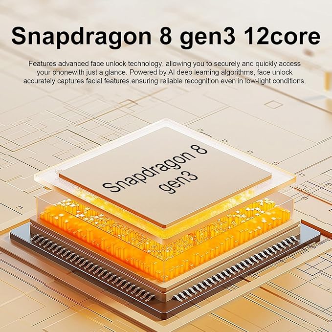 OEJBK I25 Ultra: Powerhouse 16GB/512GB, 2-Day 7000mAh Battery, Huge 6.99" Android 14 Phone w/Built-in Stylus - Your All-in-One Device The Superior Choice (White)