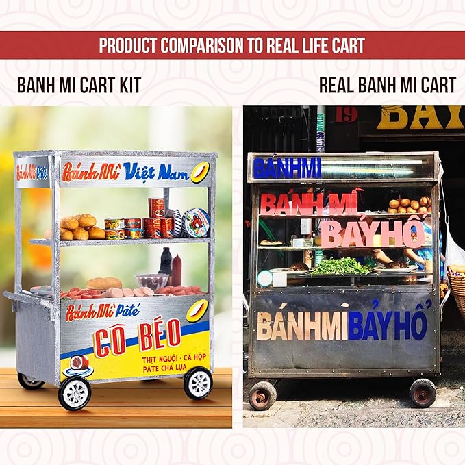 Vietnam DIY Miniature Kit - Asian Convenience Store, Noodle House, Bahn Mi Cart - Tiny Diorama Building Kits, Craft Hobby Gifts for Teens and Adults (Vintage Vietnamese Noodle Shop Kit)