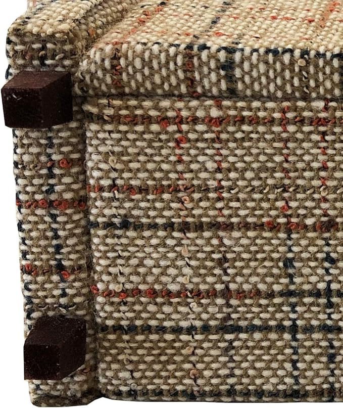 Brown Dollhouse Sofa Couch, Miniature Living Room Furniture Loveseat, Accessories for 6 inch Dolls, 1/12 Scale, Retro