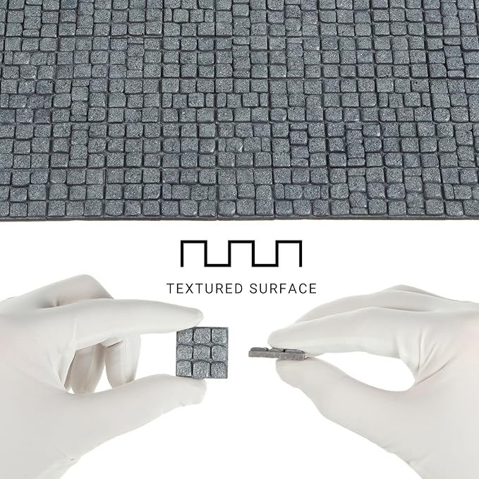 Dollhouse Miniature Paving Stones, Tiles for Modeling, Fairy Garden, and Tabletop Terrain, Set of 50 pcs, REDUCIO!